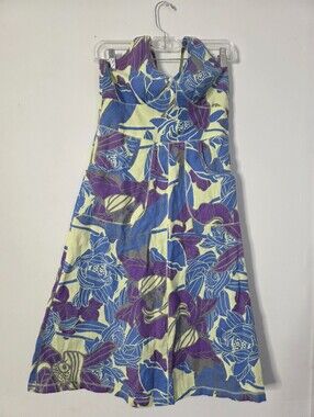 H&M Divided Floral Midi Dress Sz 8